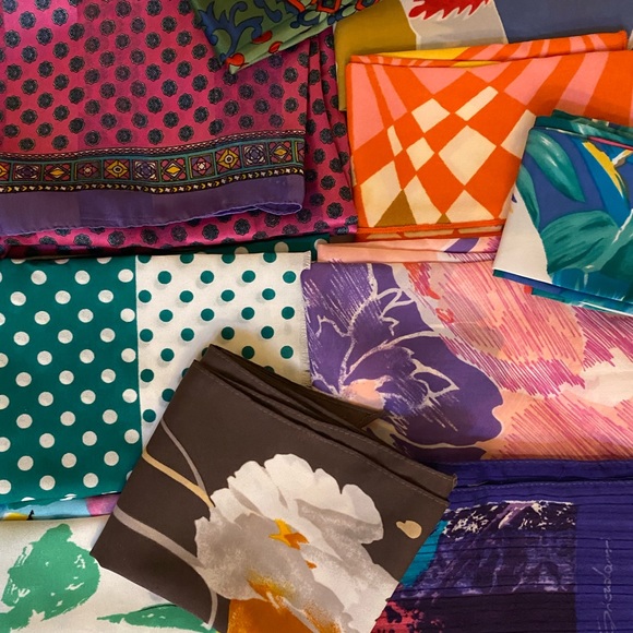 Lot of 29 long vintage scarves - Picture 6 of 7